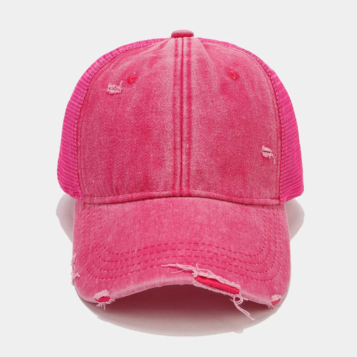 Men's and women's baseball hats, retro sports casual mesh breathable curved brim hat