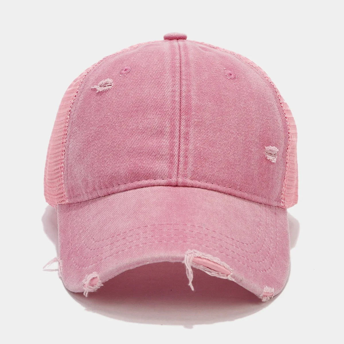 Men's and women's baseball hats, retro sports casual mesh breathable curved brim hat